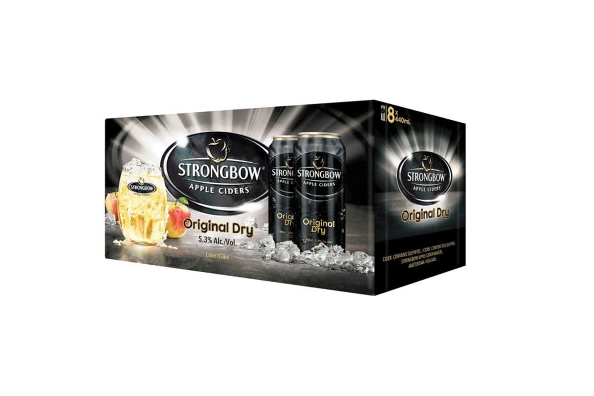 Strongbow Cider 8 Pack Tall Cans (8 x 440ML)