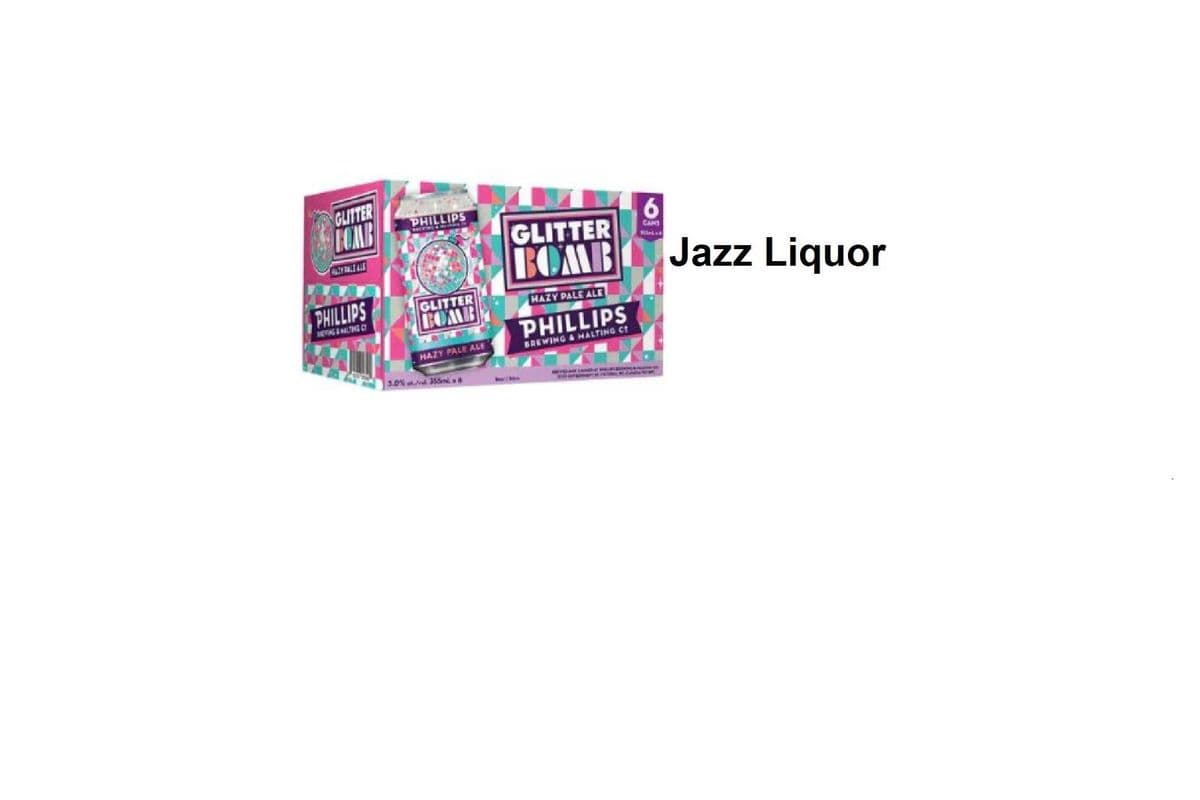 PHILLIPS GLITTER BOMB HAZY PALE ALE 6 CANS (1 x 6x355ML)