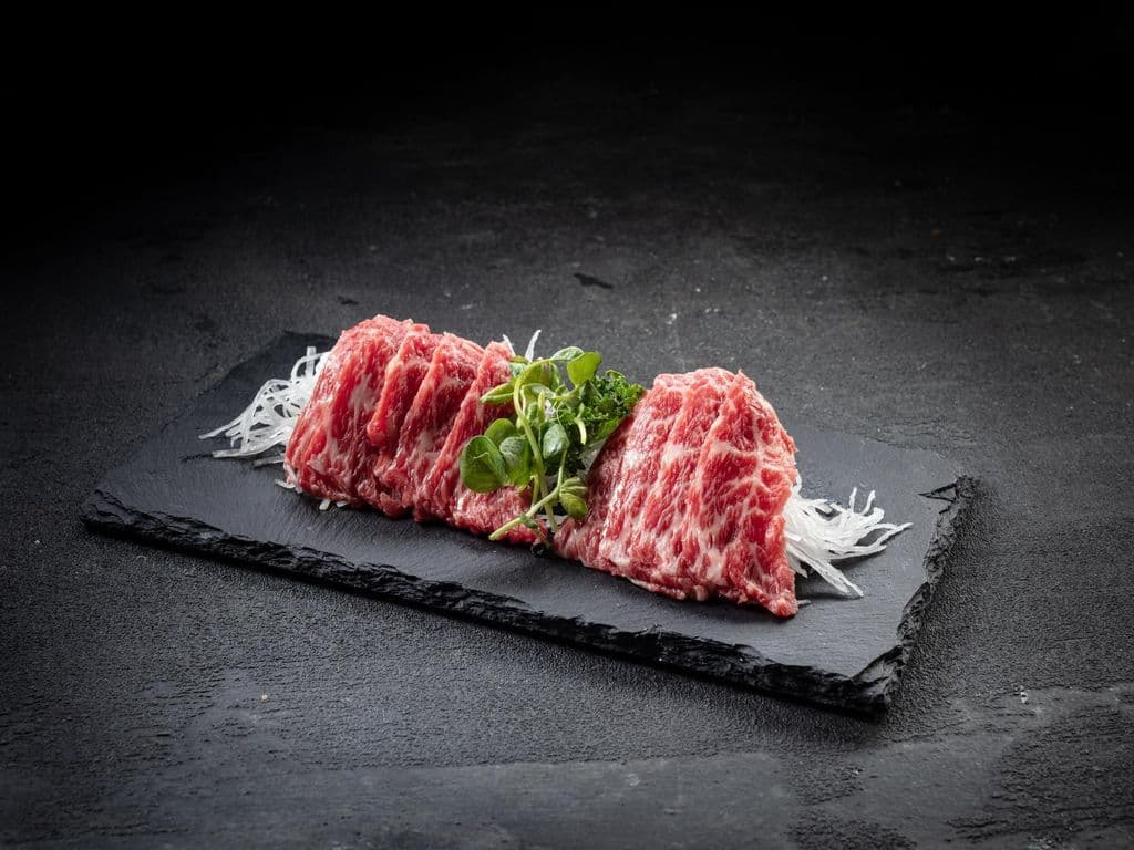 Prime Beef Short Rib Sashimi.