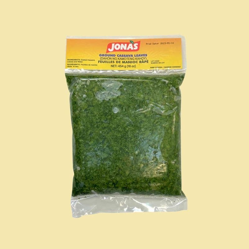 Ground Cassava Leaves (Dahon na Kamoteng Kahoy) 454g - Jonas