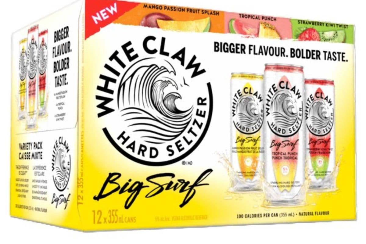 (NEW) WHITE CLAW BIG SURF VARIETY PACK 12X355ML (12 x 355ML)