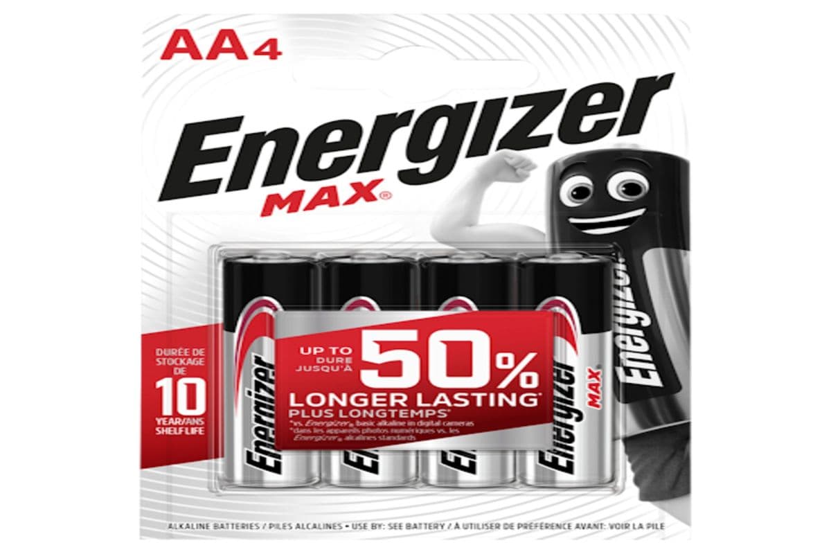 Energizer Max AA4 Batteries