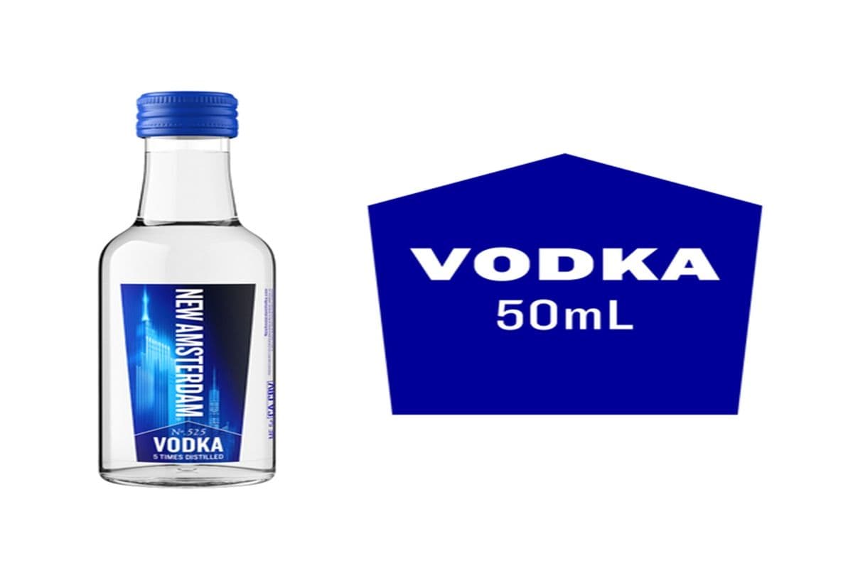 NEW AMSTERDAM VODKA (50ML) 40.0% ABV (1 x 50 mL)