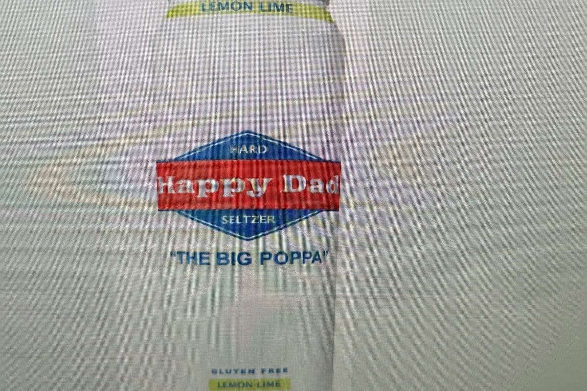 Happy Dad Hard Seltzer Lemon Lime (1 x 473 ml)