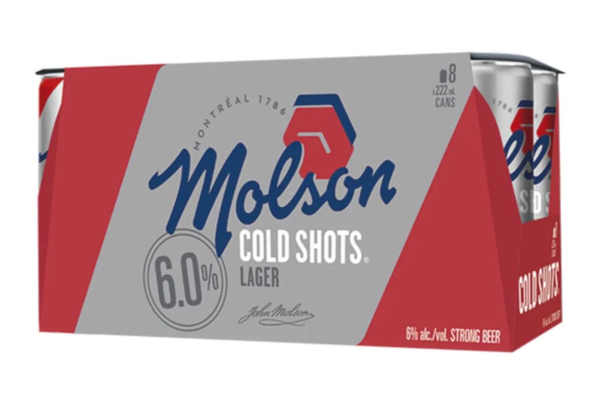 8c Molson Cold Shots (1 x 1776ml)