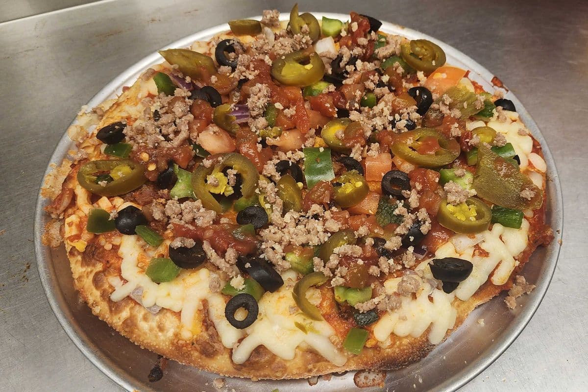 14" Beef Nacho Pizza