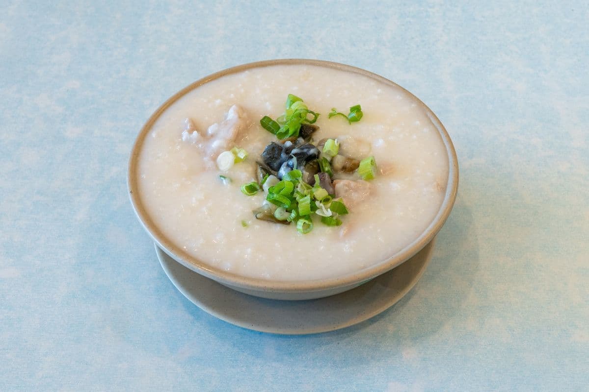 124. Pork Slices and Century Egg Congee
