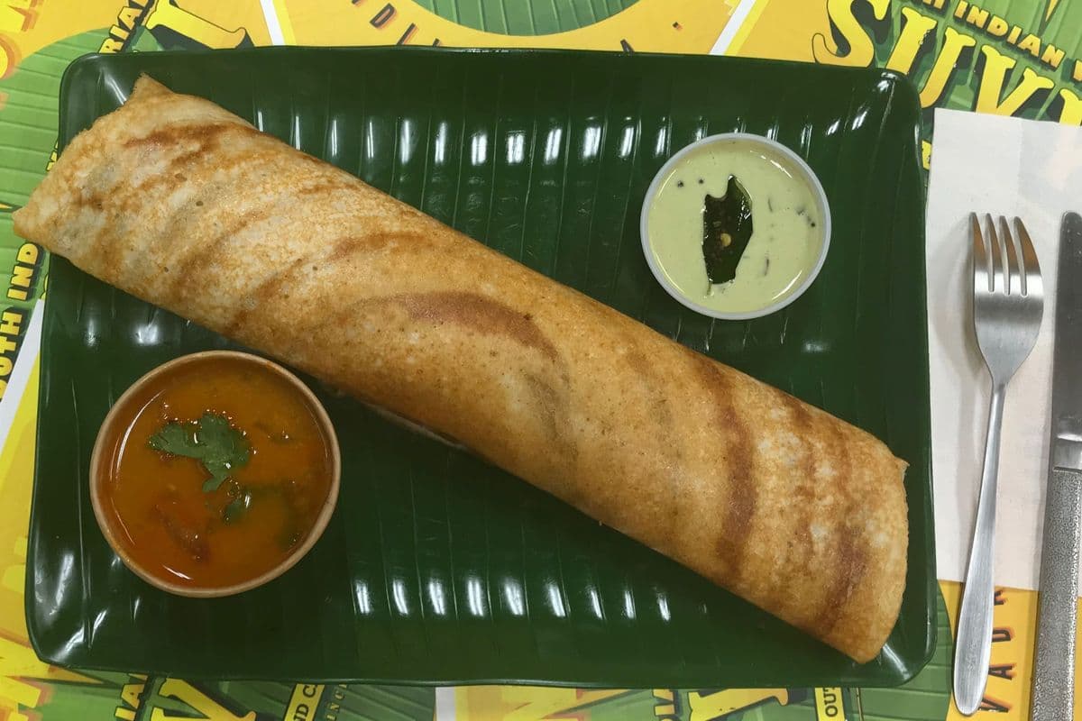 Chilli Coriander Masala Dosa