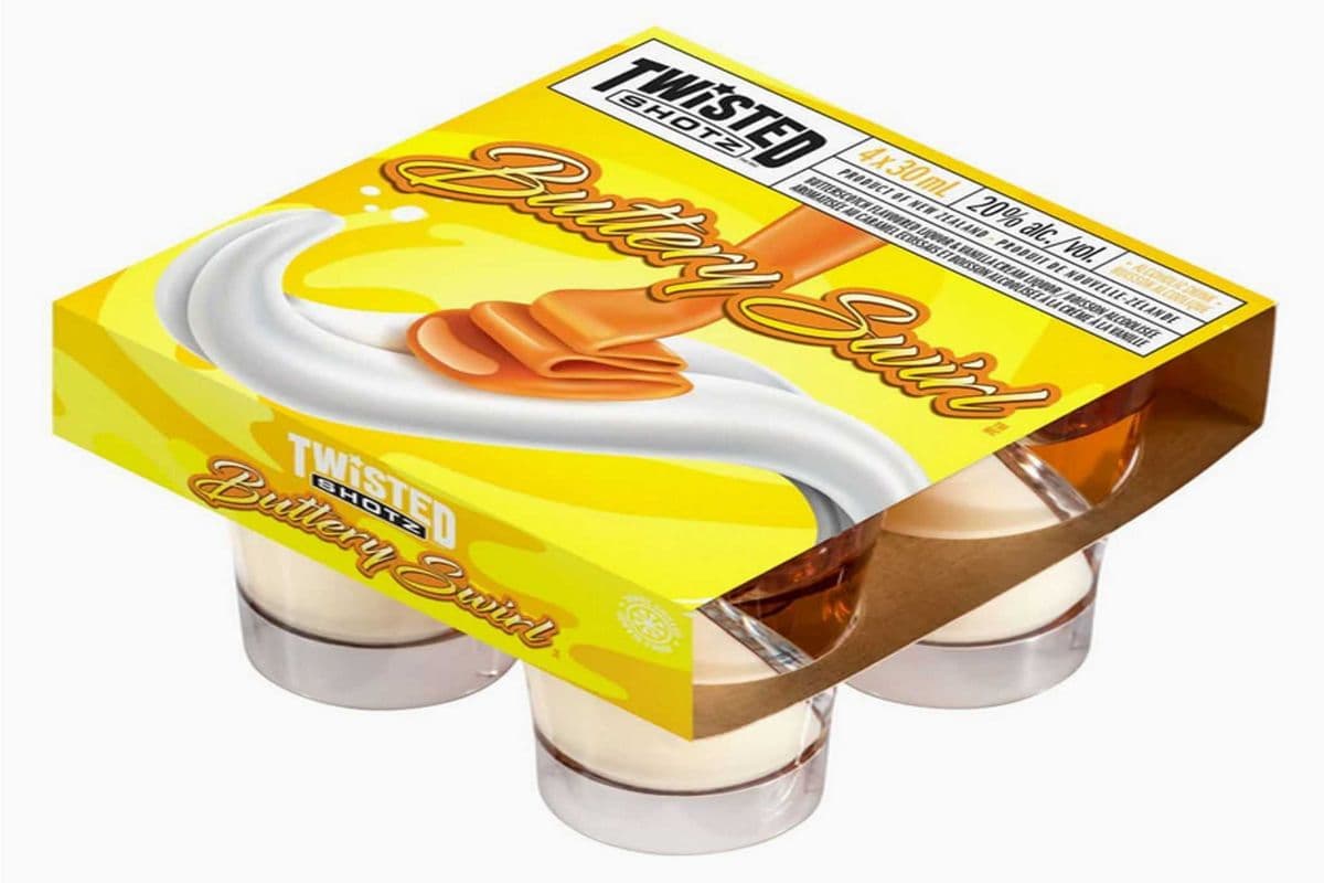 TWISTED SHOTZ BUTTERY SWIRL (4 x 30ML)