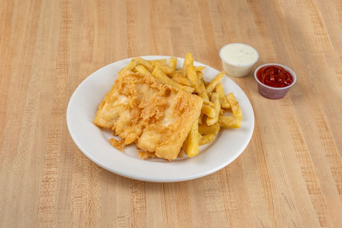 Halibut (4 oz) and Chips