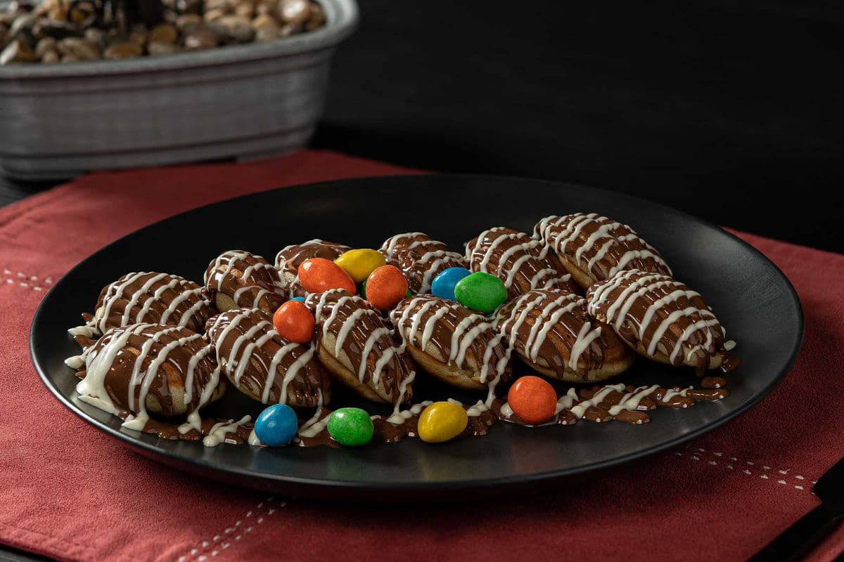 M&M’s Chocolate Mini Pancakes