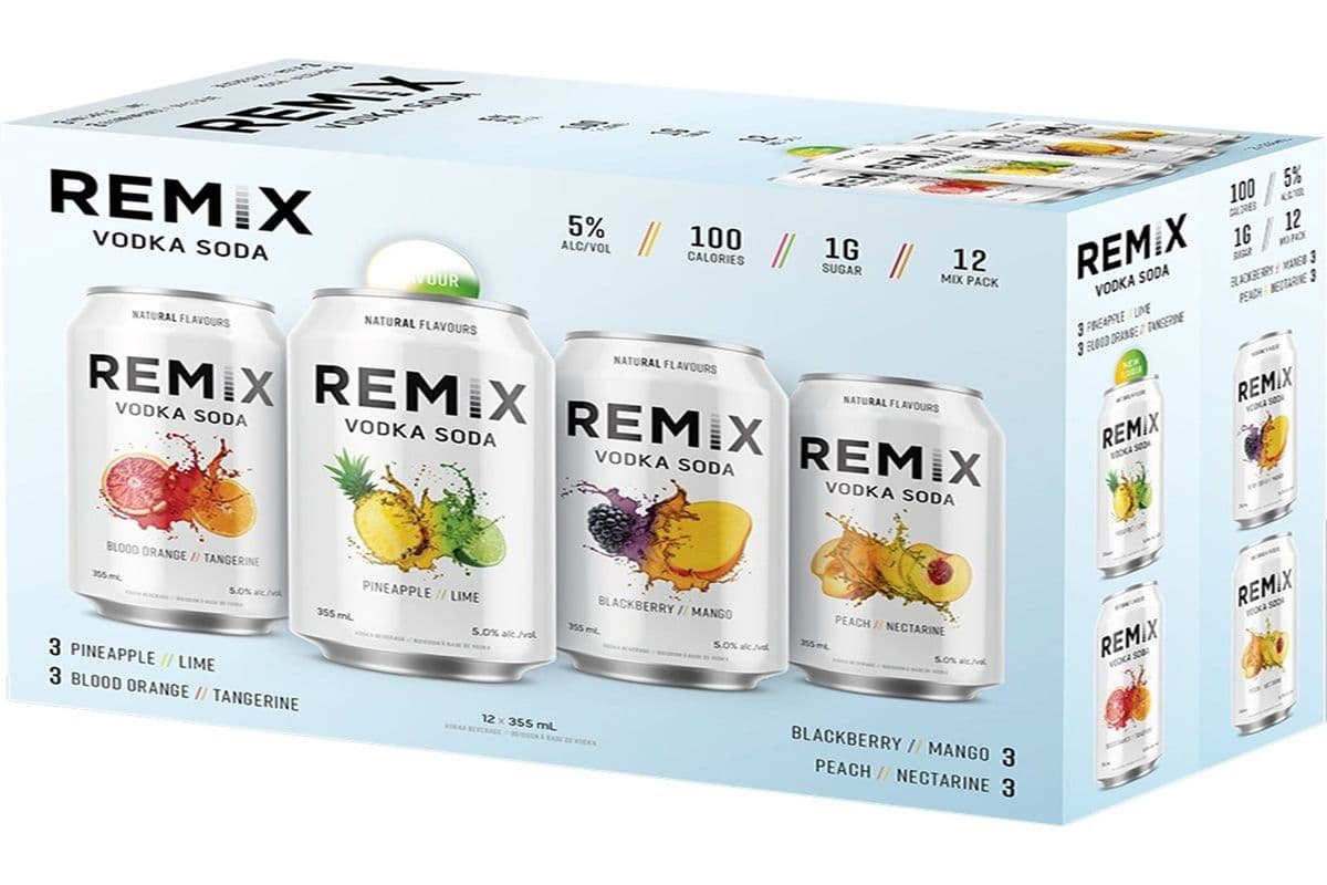 Remix 12 Can Vodka Soda Vol 1 (12 x 355ML)