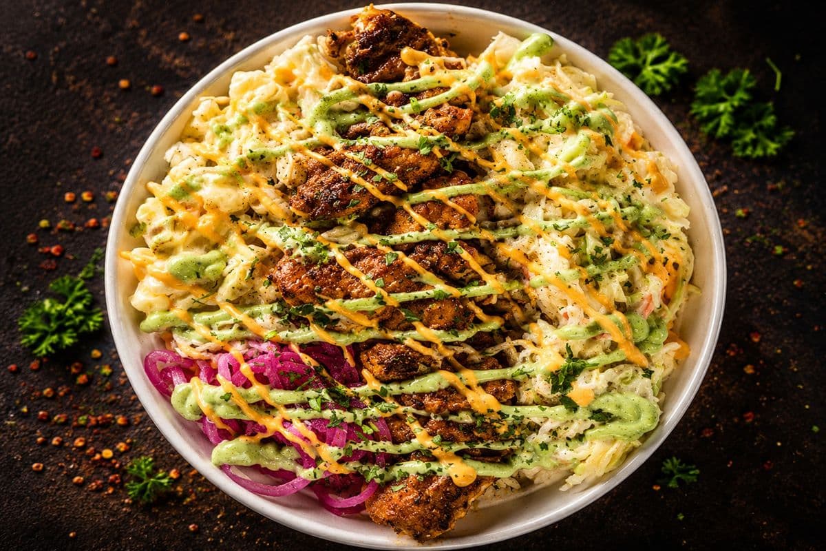 Soya Chaap Rice Bowl