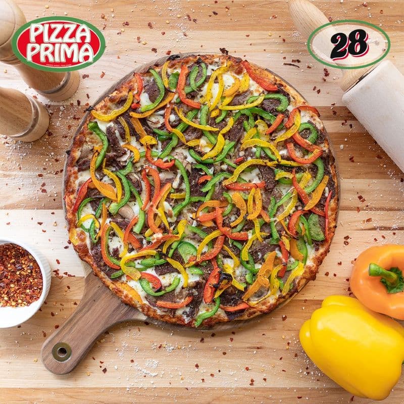 28. Pizza gourmet 10" Philly / 10" Gourmet Philly Pizza
