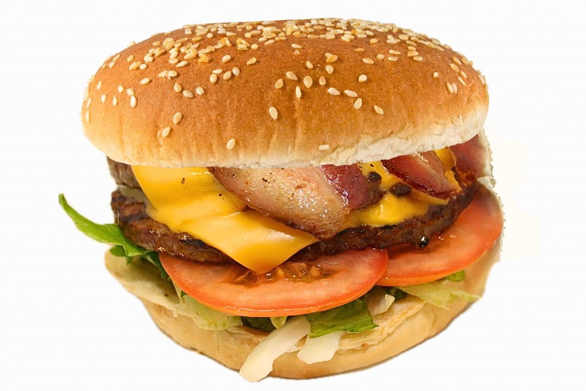 Double Cheese, Bacon Burger