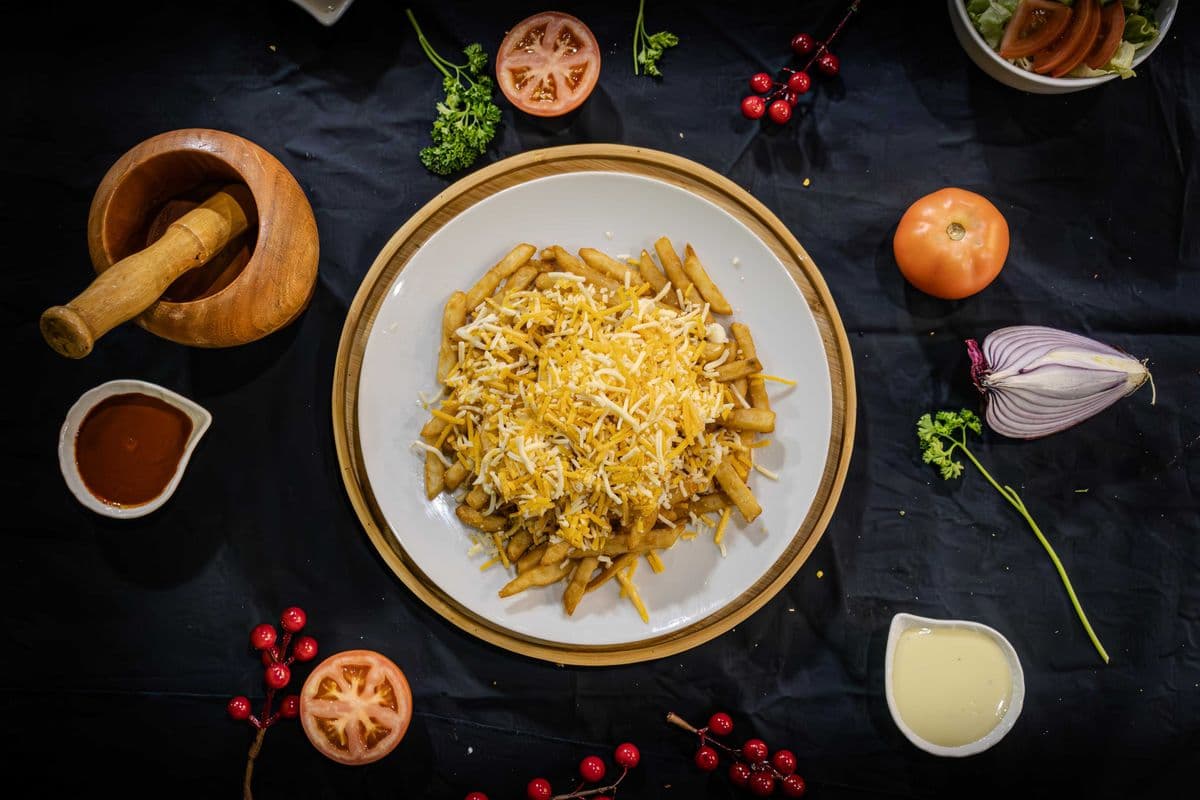 Taza Fries with Cheese