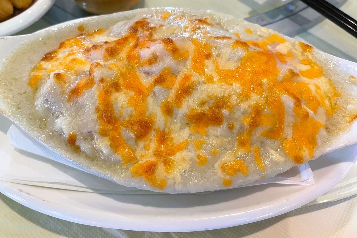 Baked Pork Chop White Sauce on Rice 白汁焗豬扒飯
