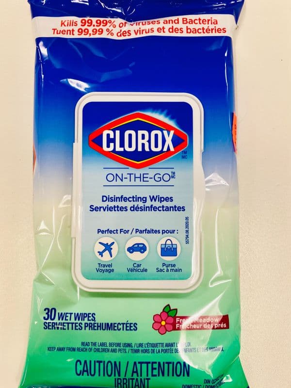 Clorox On the Go Disinfecting Wipes (30 ct)