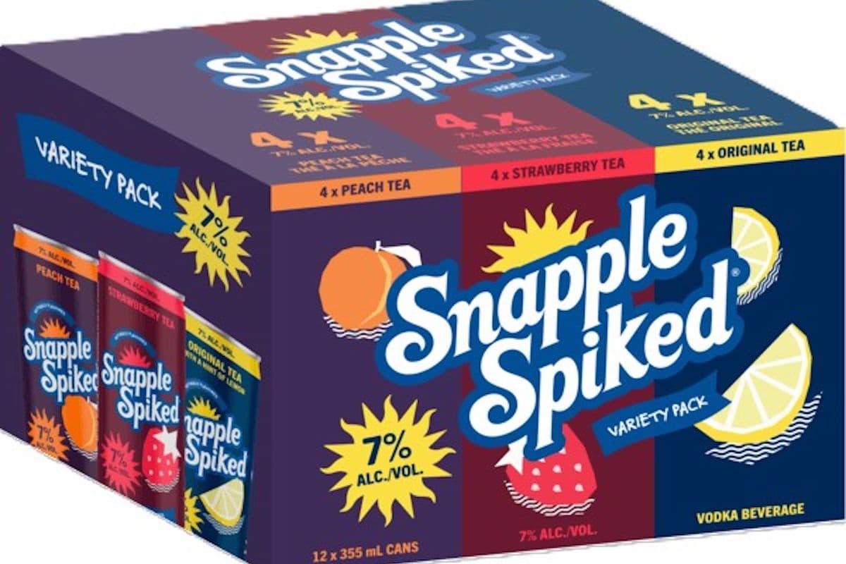 SNAPPLE SPIKED 7% VARIETY 12PK (12 x 341ML)