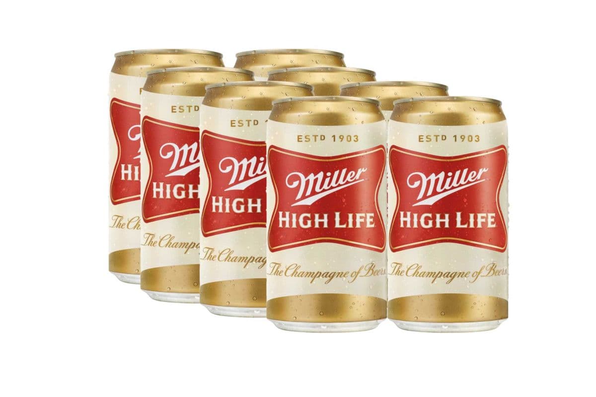 Miller High Life 8 Pack Cans (8 x 355ml)