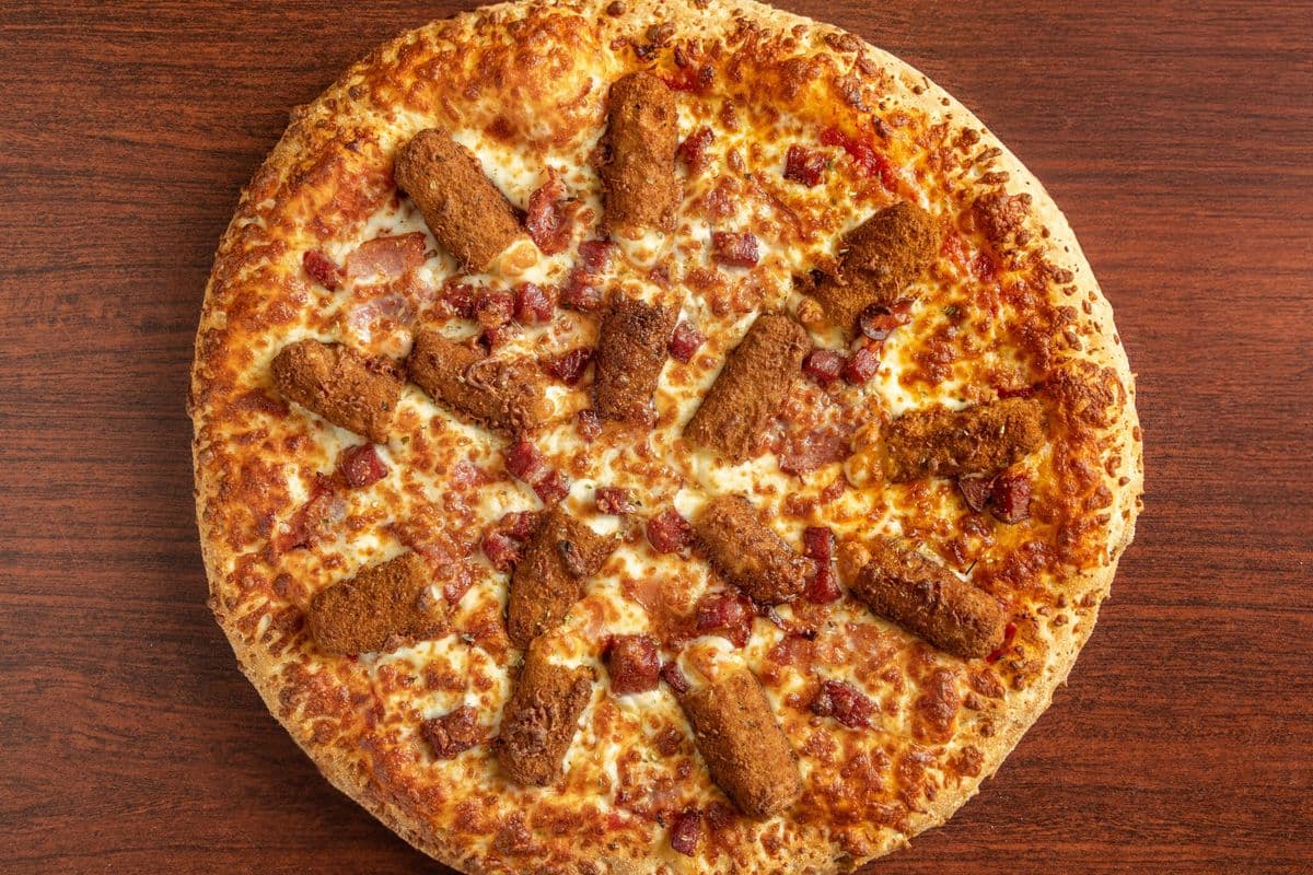 Bacon And Cheese Stick Pizza