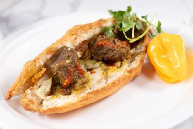 Aloo Pie with Goat