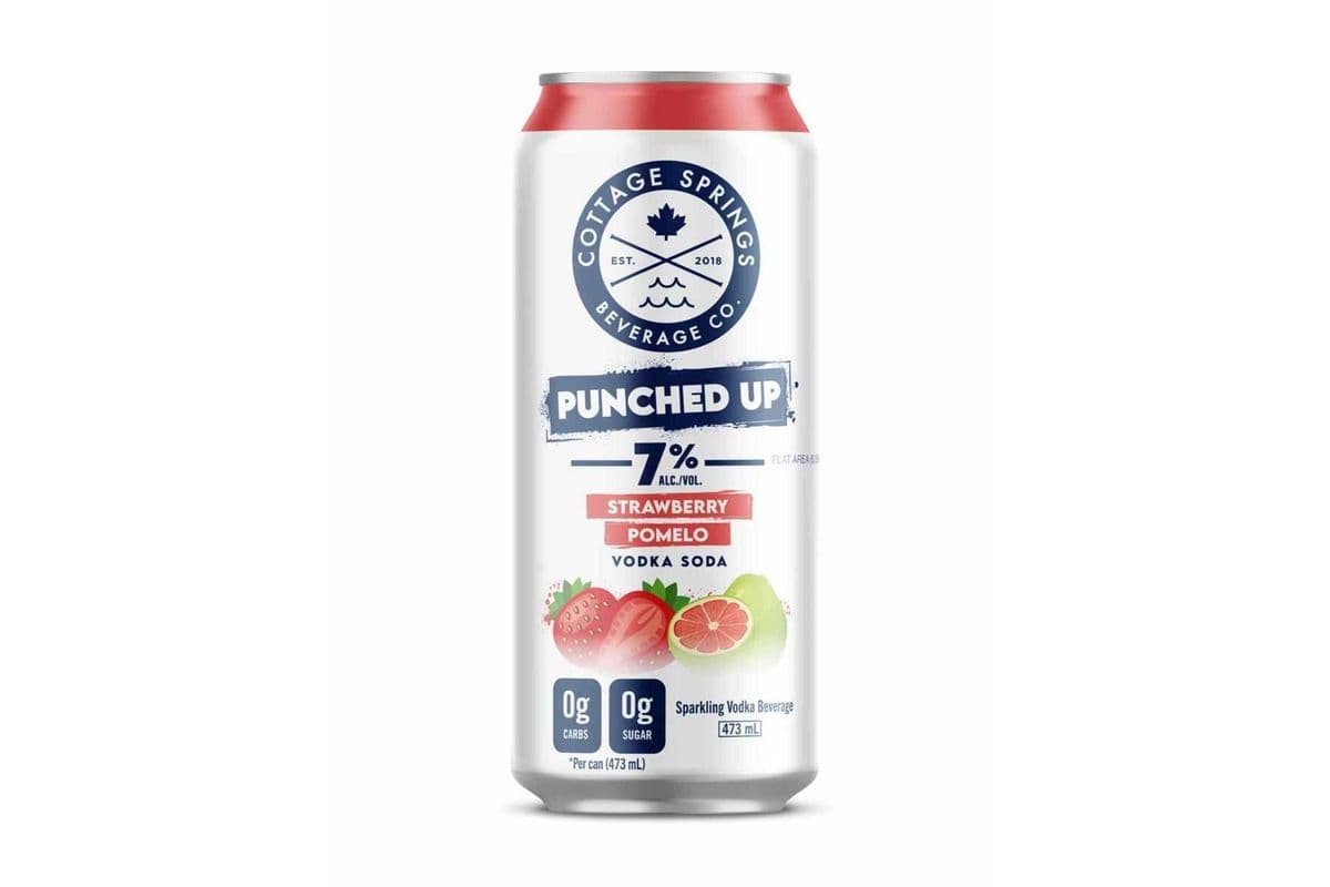 Cottage Springs Strawberry Pomelo Vodka Soda 473 ml (1 x 473 ml)
