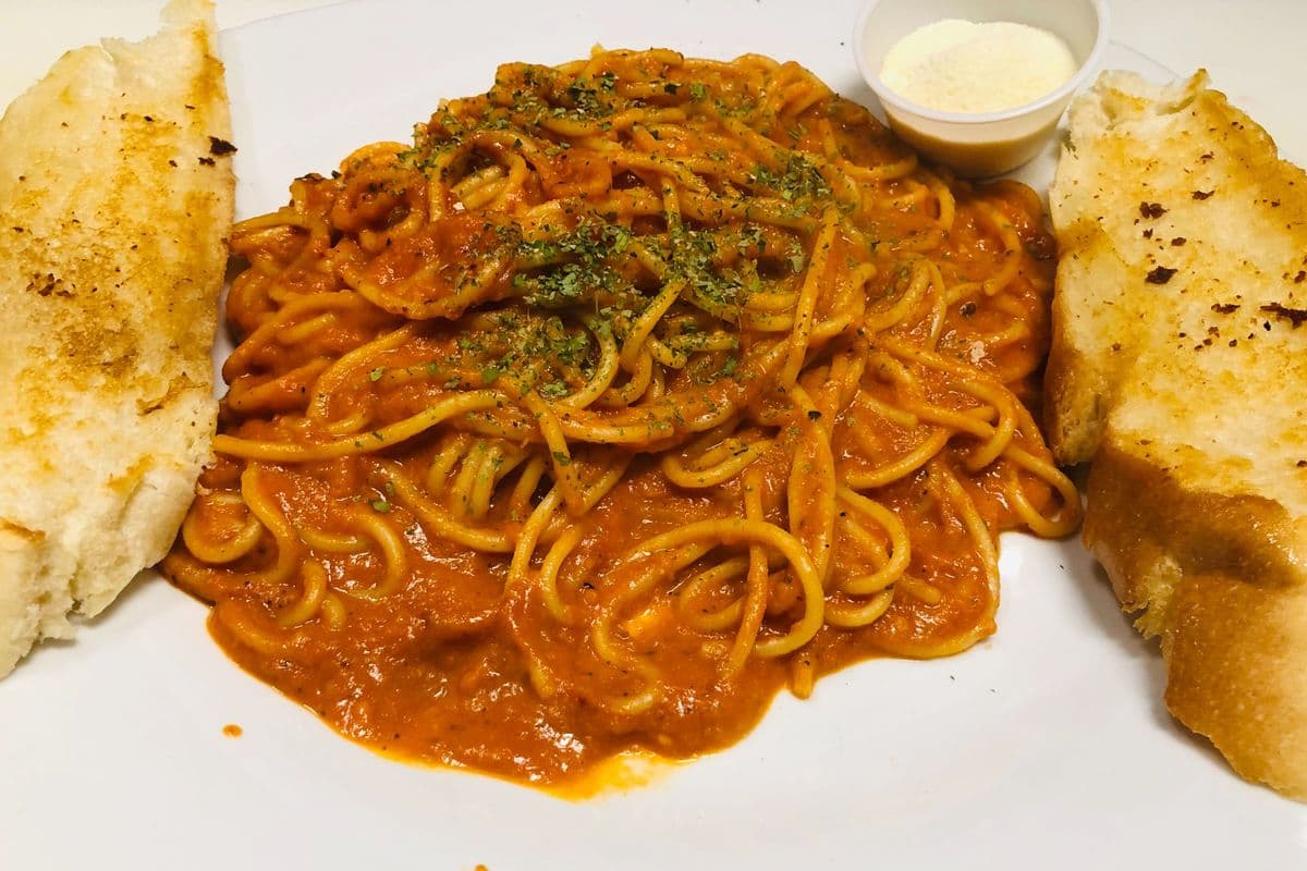 67. Spaghetti with Rose Sauce