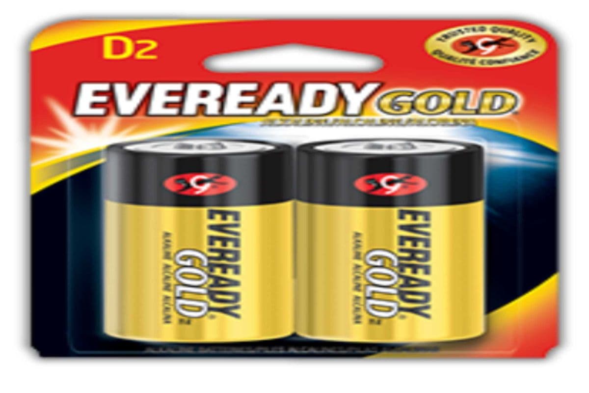 Eveready Gold D2 Battery 2 pk