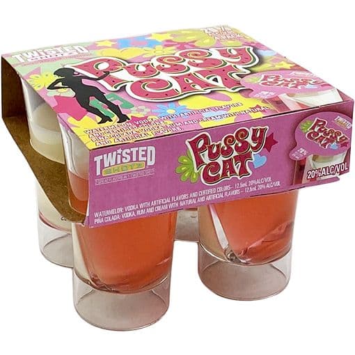 Twisted Shotz Pussy Cat (4 Pack) (3 x 30 ml)