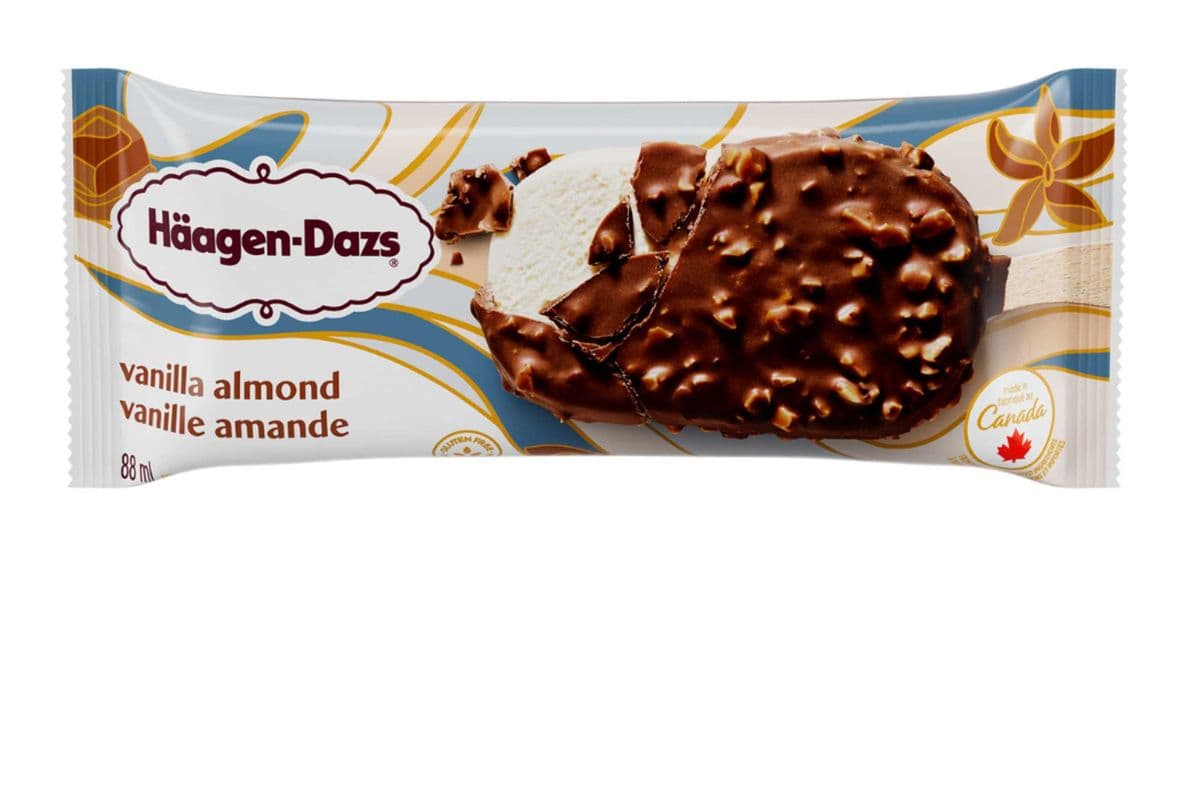 HAAGEN-DAZS VANILLA & ALMOND BAR 88ML (88 ML)