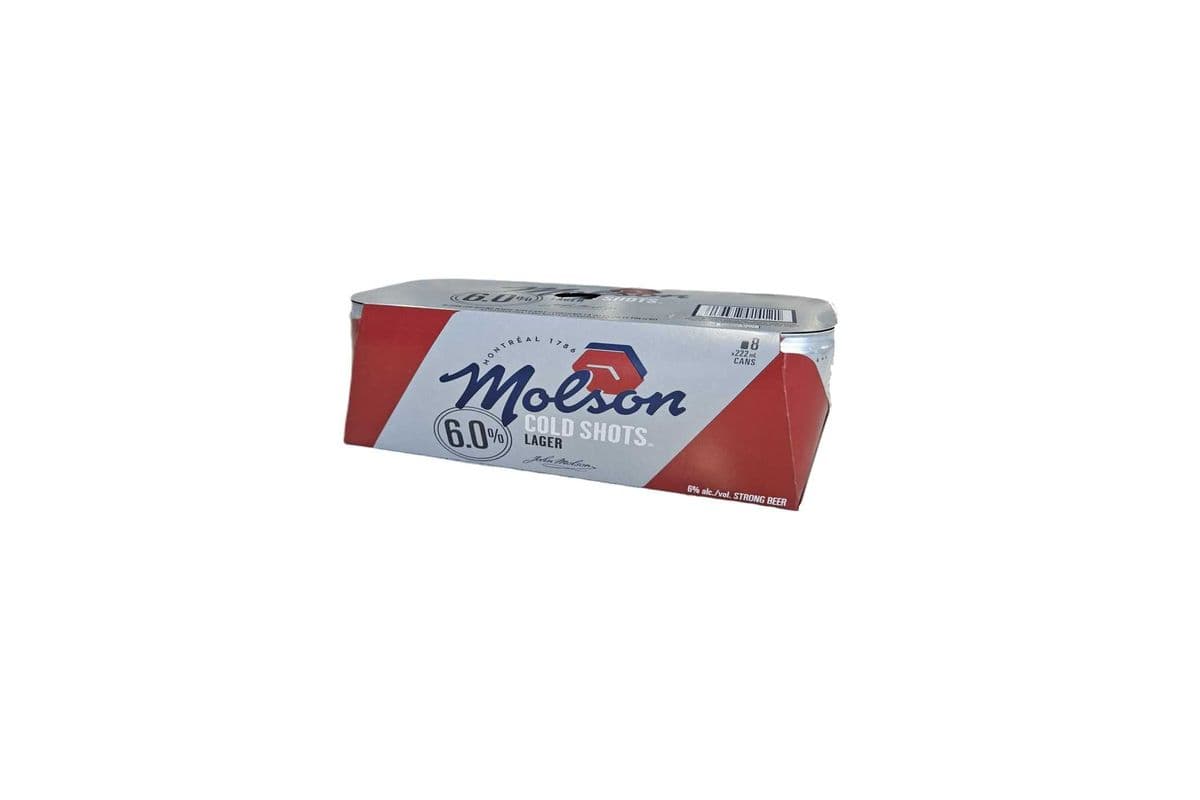 837015. MOLSON COLD SHOTS (8 x 222ML (CANS))