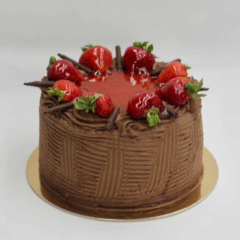 8" Chocolate Strawberry Mousse Cake