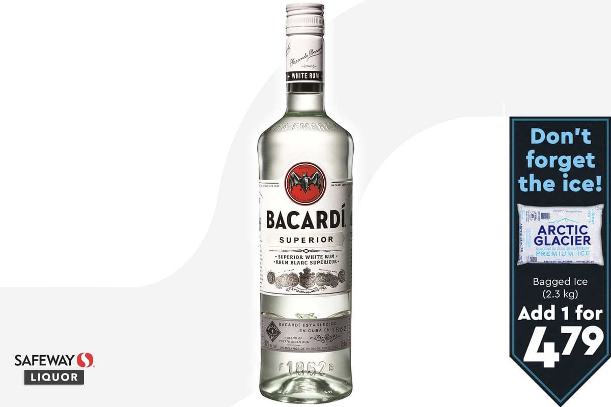 Bacardi Superior White Rum (1 x 750 ml)