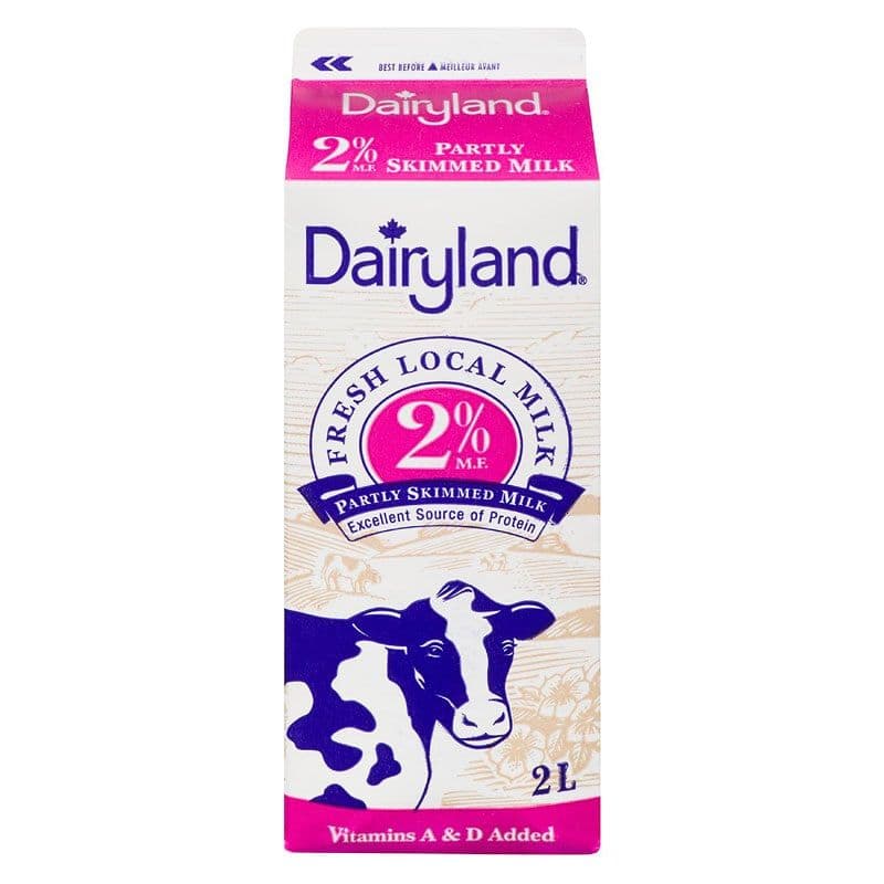 Dairyland 2% Milk (2 L Carton)