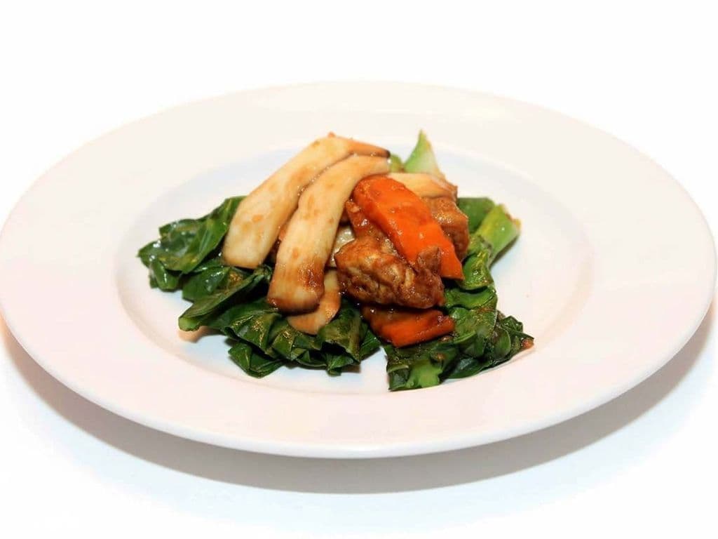Chinese Broccoli with Oyster Mushroom