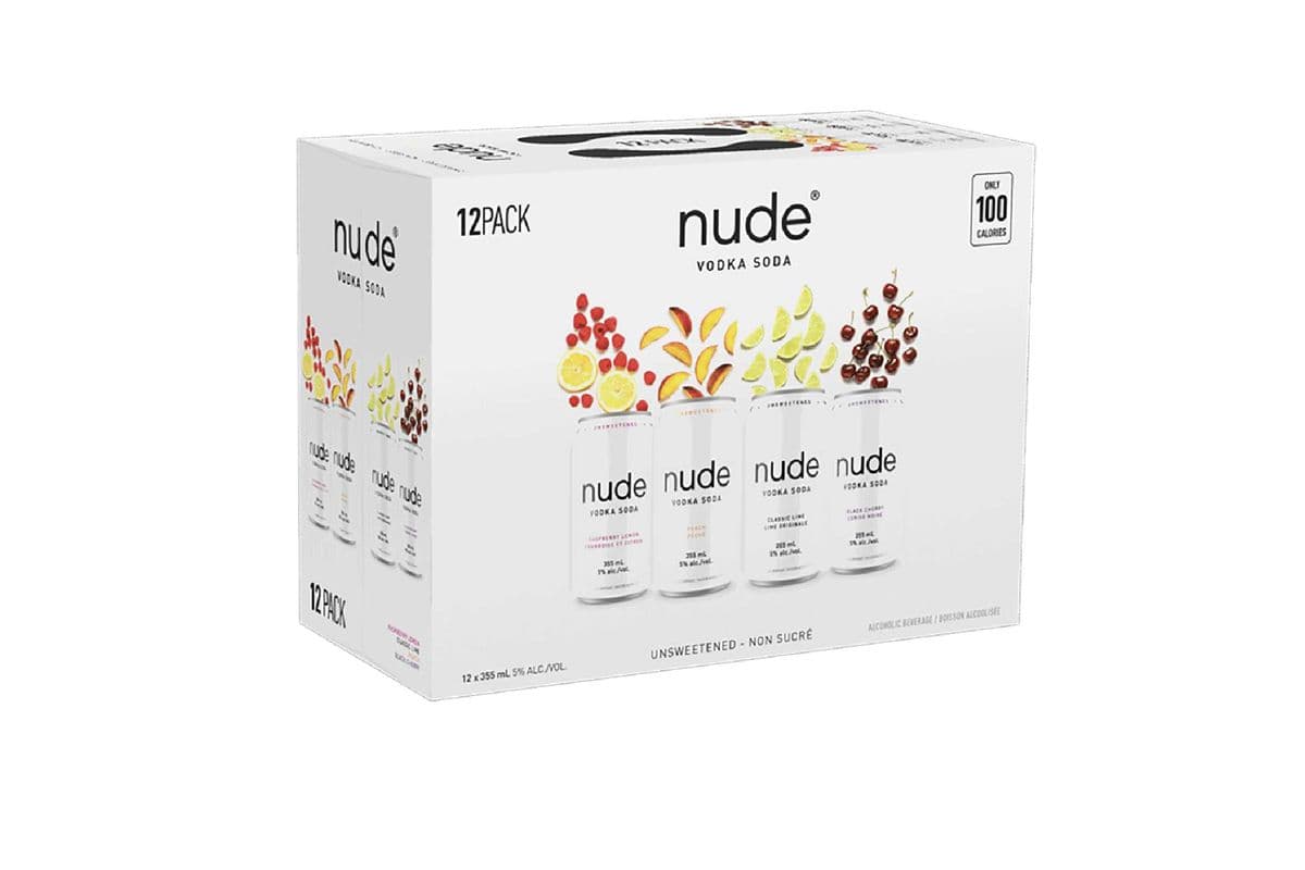 Nude Vodka Soda Mixer Pack (12 Pack Cans) (12 x 355 ml Cans)