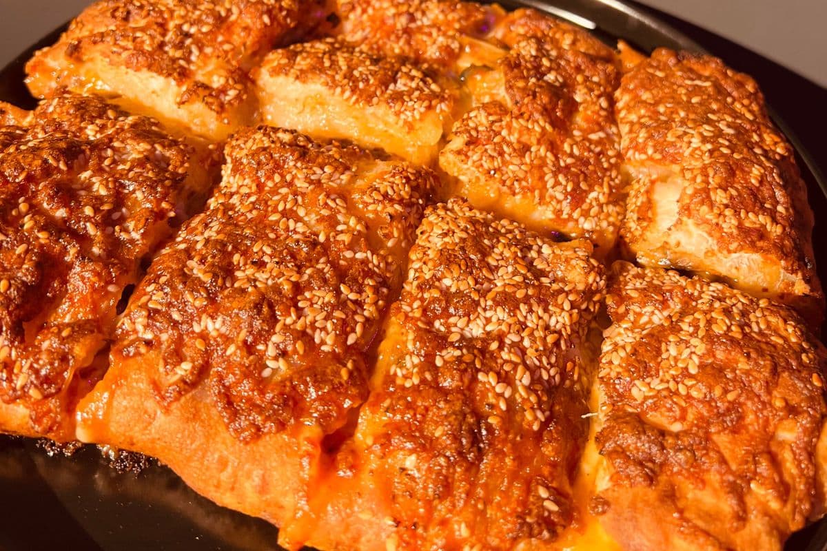 Persian boreke pizza