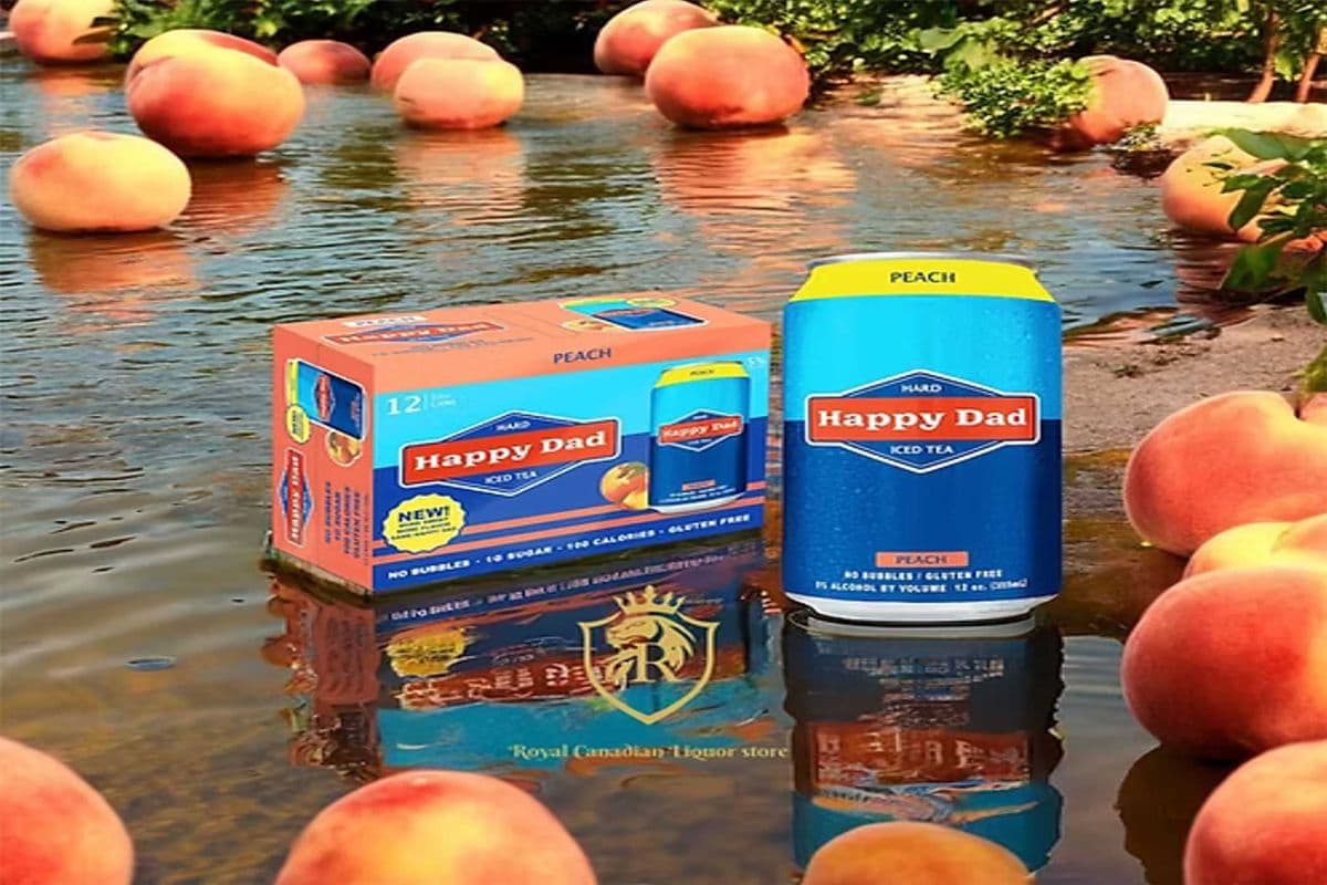 HAPPY DAD ICED TEA PEACH (12 x 355ML)