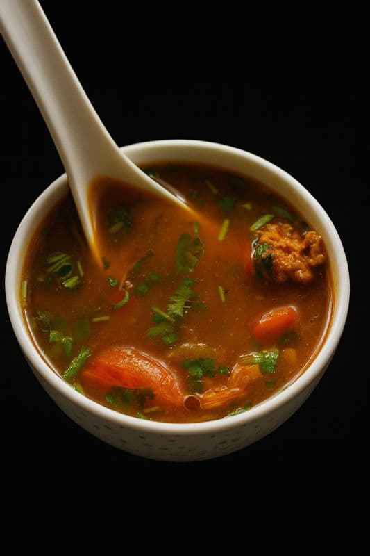 Chicken Rasam Soup / Soupe Rasam au Poulet