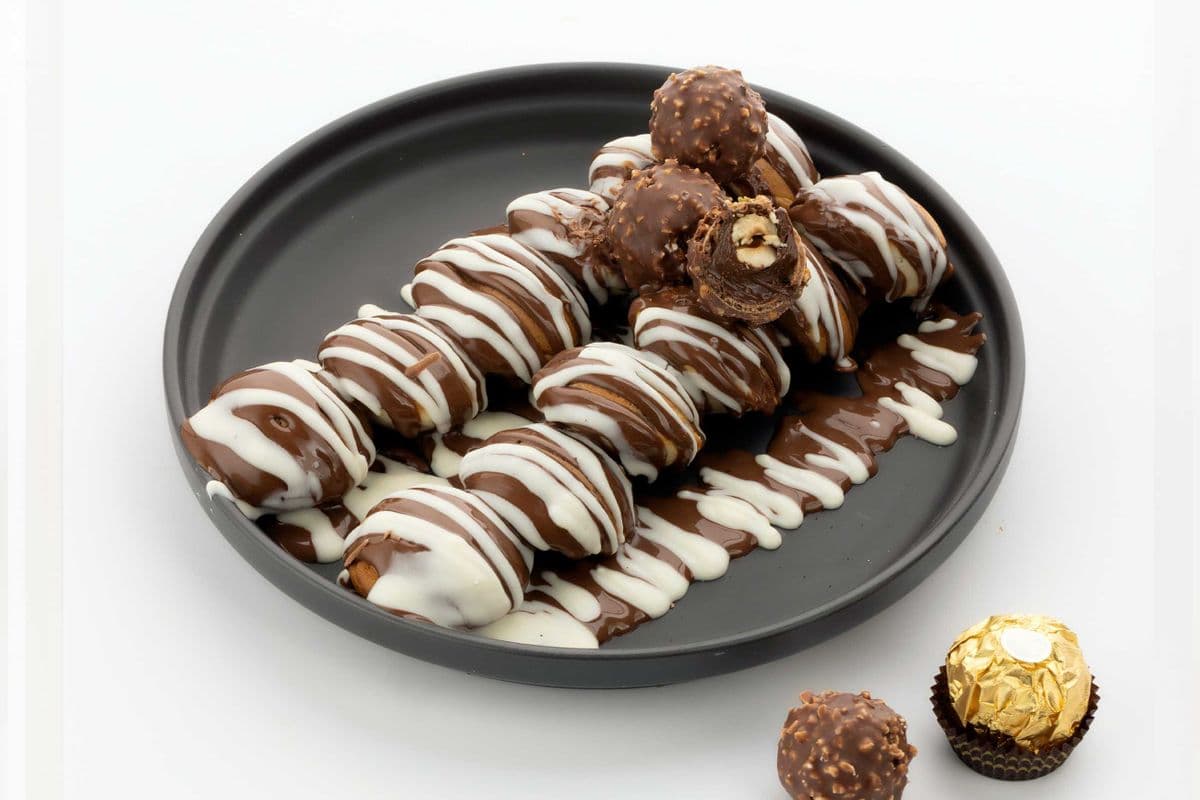 Ferrero Rocher mini pancakes