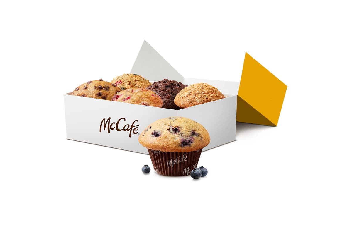 6 Muffins Cuits au Four Assortis  [2280-2640 Cal]