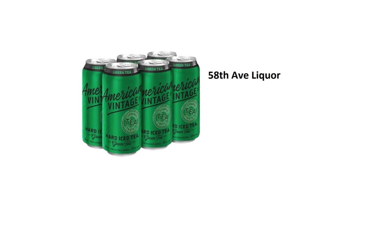 AMERICAN VINTAGE GREEN TEA CANS (1 x 6x355ML)
