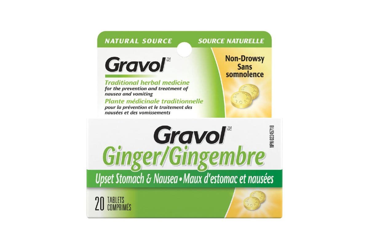 Gravol Natural Source Ginger Tablets (20 pk)
