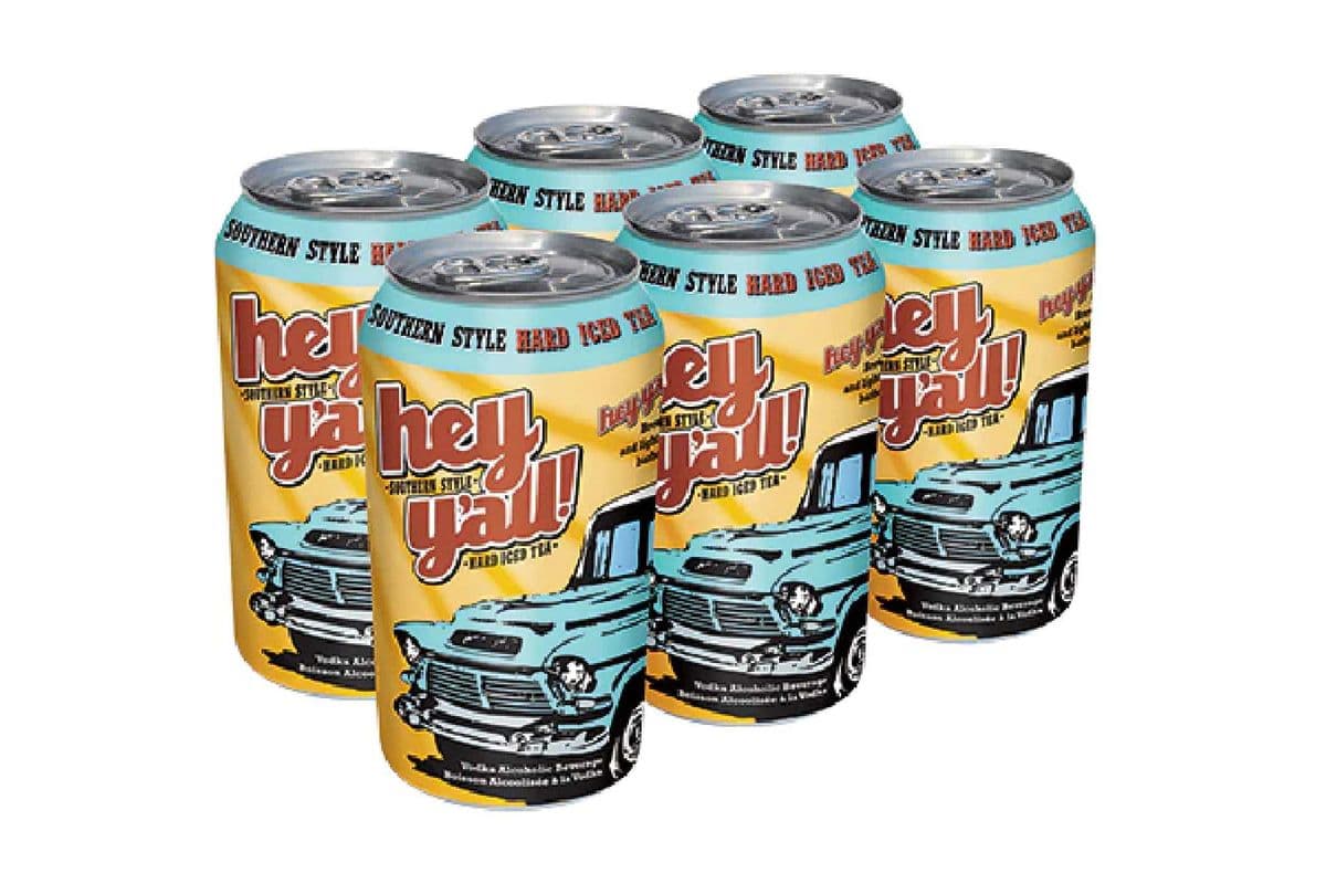 Hey Y'All Southern Style Hard Iced Tea (6 Pack) (6 x 341 ml Cans)