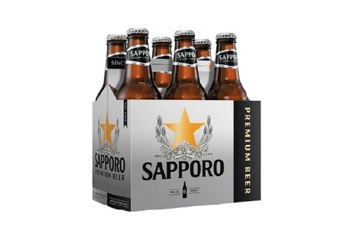 Sapporo (6 Pack Bottles) (6 x 330 ml)