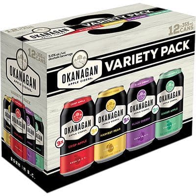 Okanagan Apple Ciders Ogopogo Sampler, 12 x 355 ml