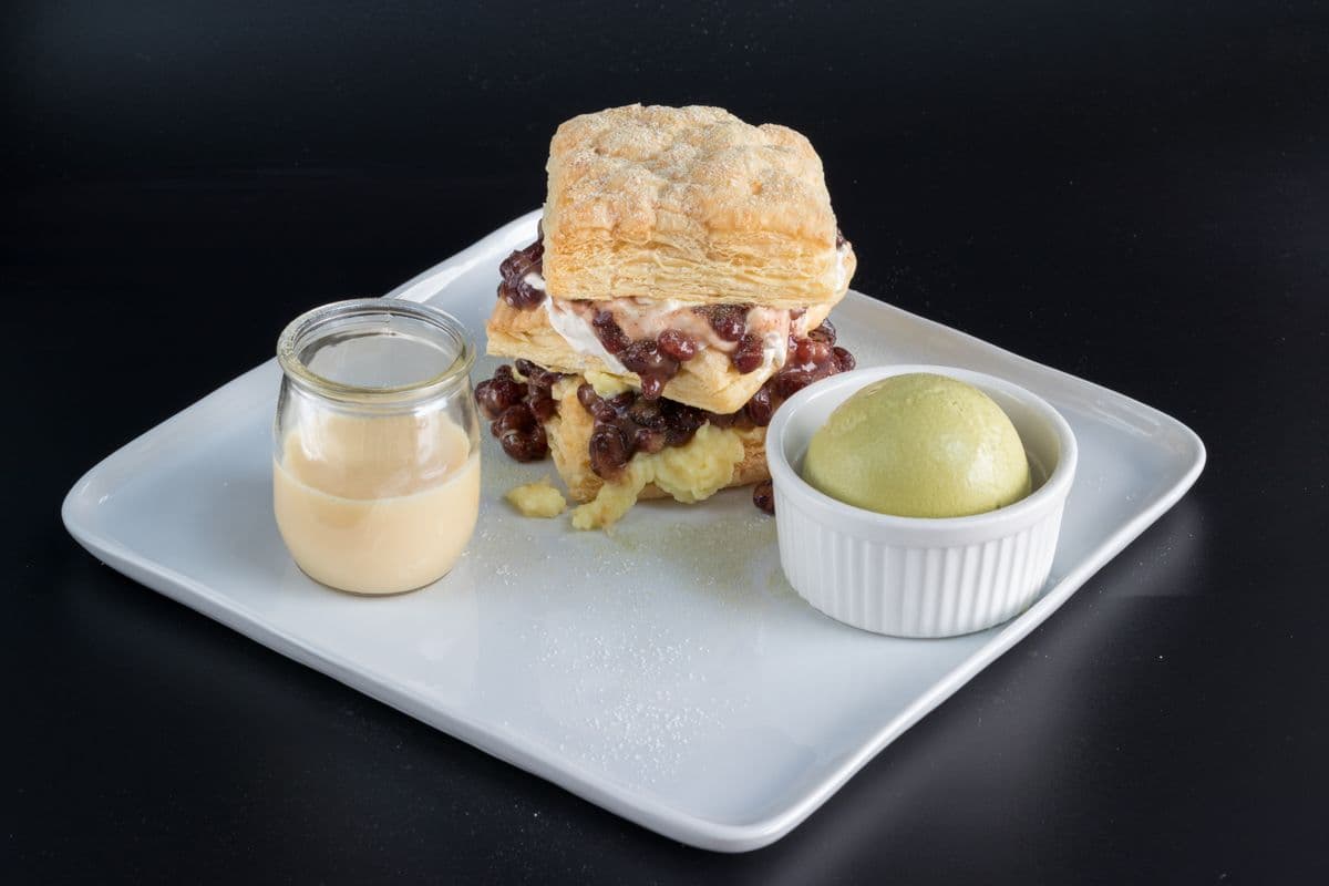 MF3. Matcha and Red Bean Mille-Feuille 抺茶紅豆拿破崙