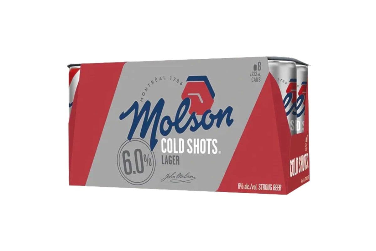 Molson Cold Shots (8 x 222mL Cans)