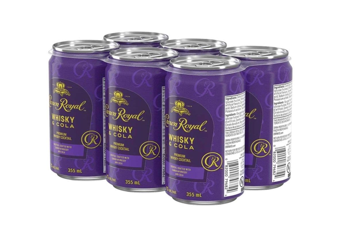 Crown Royal Whisky & Cola-6PK (6 x 355ml)